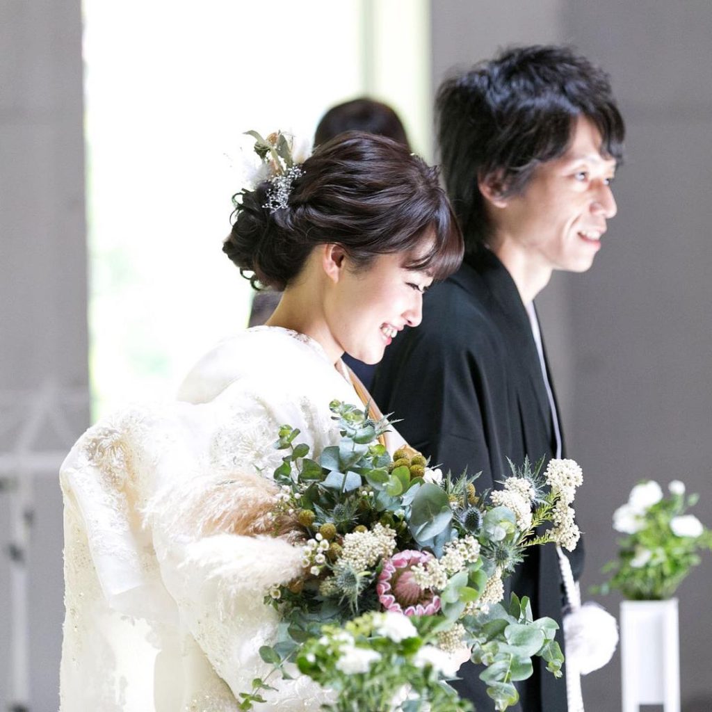 紅白和風ブーケno.534 ばかばかしい 